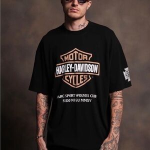 NWT Darc Sport OUR CLUBS "PREMIUM" OVERSIZED TEE IN BLACK LARGE